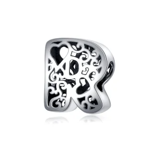 (imagine pentru) Talisman Tip Pandora Scrisoarea magică R din argint - SCC1229-R