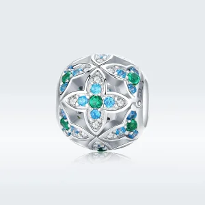 (imagine pentru) Talisman Tip Pandora Shamrock din argint - BSC115
