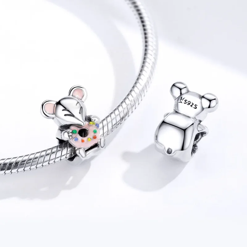 (imagine pentru) Talisman Tip Pandora Soarece mic din argint - SCC1318 - Vizualizare 4