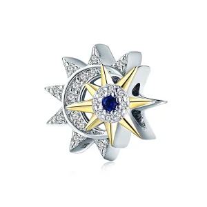 (imagine pentru) Talisman Tip Pandora Soarele întâlnește luna în două nuanțe - SCC1137