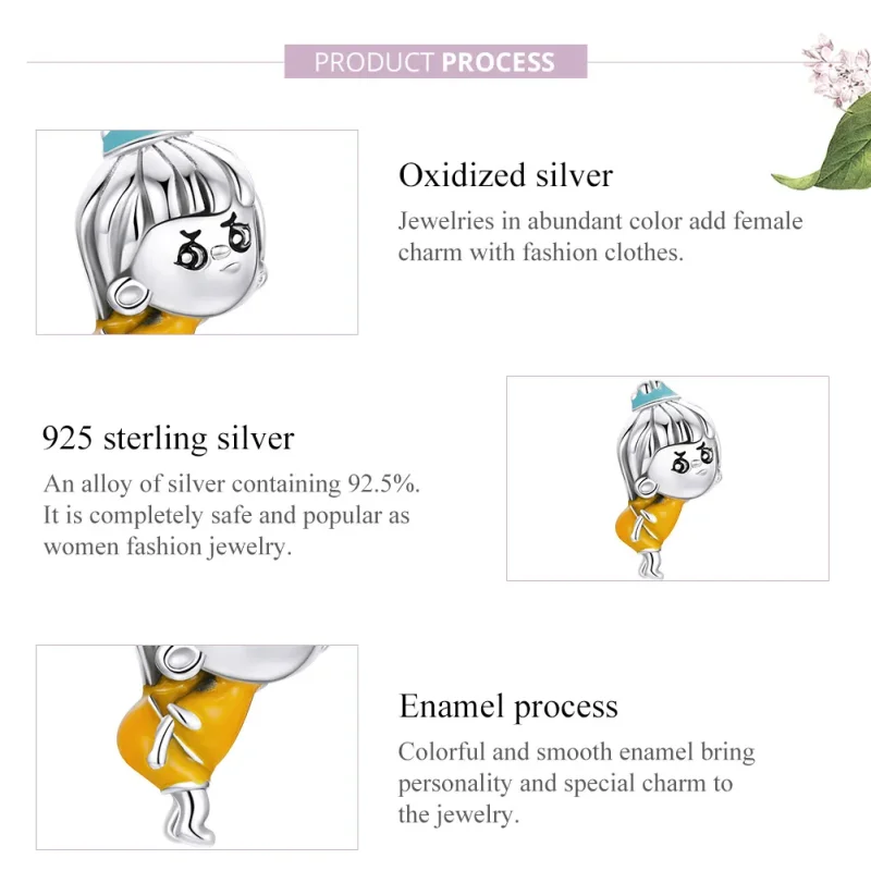 (imagine pentru) Talisman Tip Pandora Sora specială mare din argint - SCC1844 - Vizualizare 6