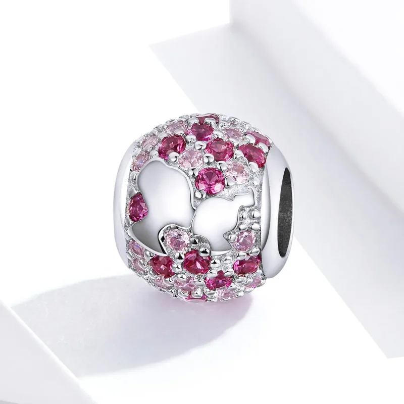 (imagine pentru) Talisman Tip Pandora Sărut de la mamă din argint - BSC225 - Vizualizare 2