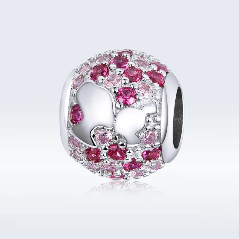 (imagine pentru) Talisman Tip Pandora Sărut de la mamă din argint - BSC225 - Vizualizare 5
