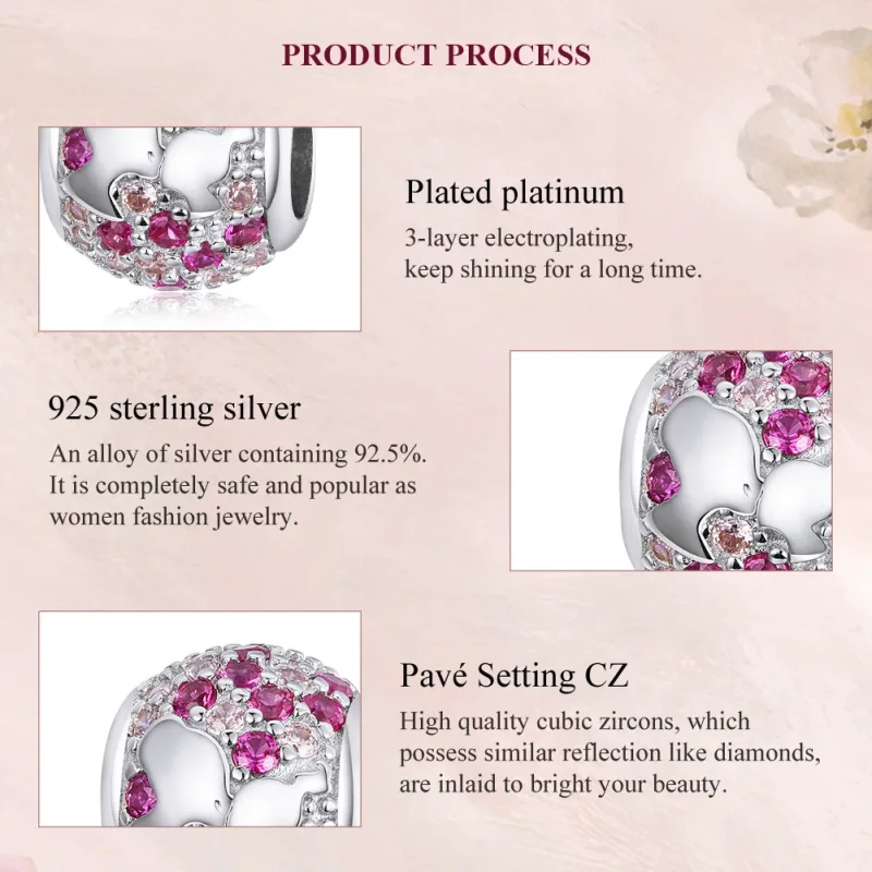 (imagine pentru) Talisman Tip Pandora Sărut de la mamă din argint - BSC225 - Vizualizare 7