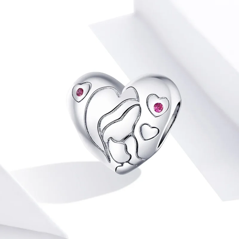 (imagine pentru) Talisman Tip Pandora Star In Love din argint - BSC216 - Vizualizare 4
