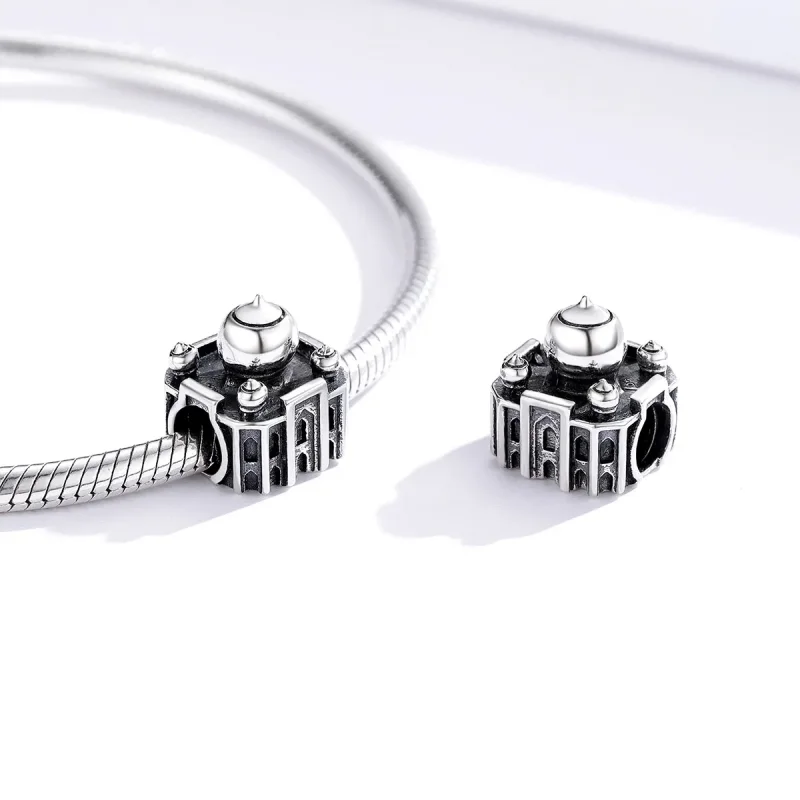(imagine pentru) Talisman Tip Pandora Statul Taj Mahal din argint - SCC1542 - Vizualizare 3