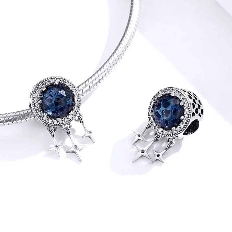 (imagine pentru) Talisman Tip Pandora Stea albastra din argint - SCC1432 - Vizualizare 3