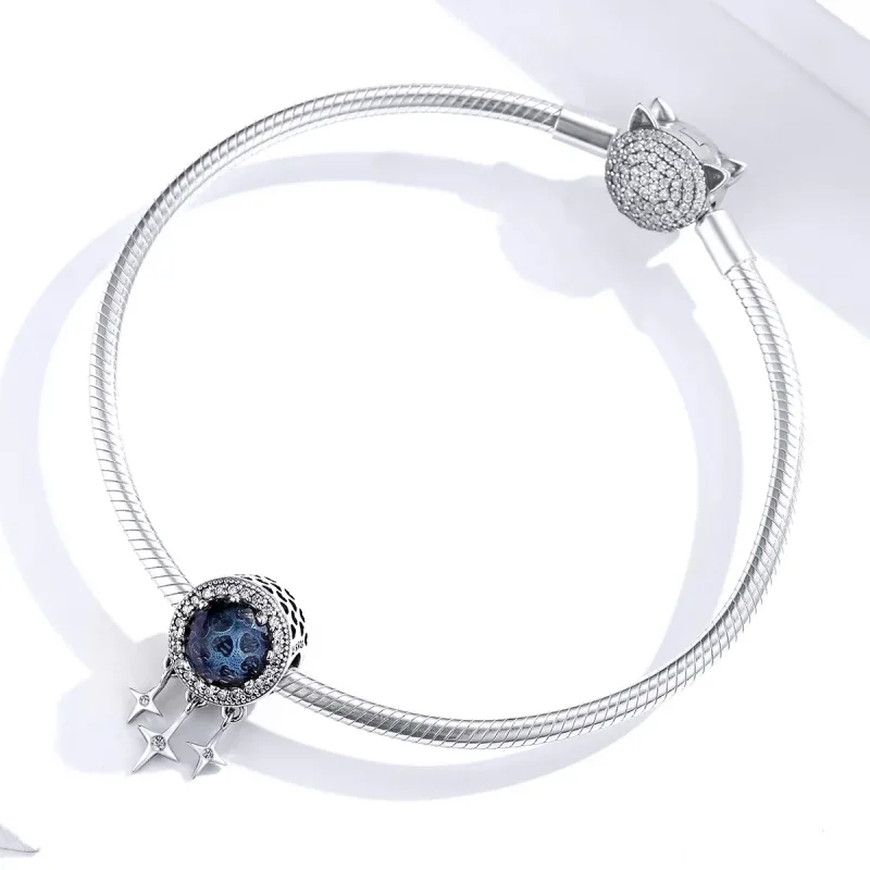 (imagine pentru) Talisman Tip Pandora Stea albastra din argint - SCC1432 - Vizualizare 4