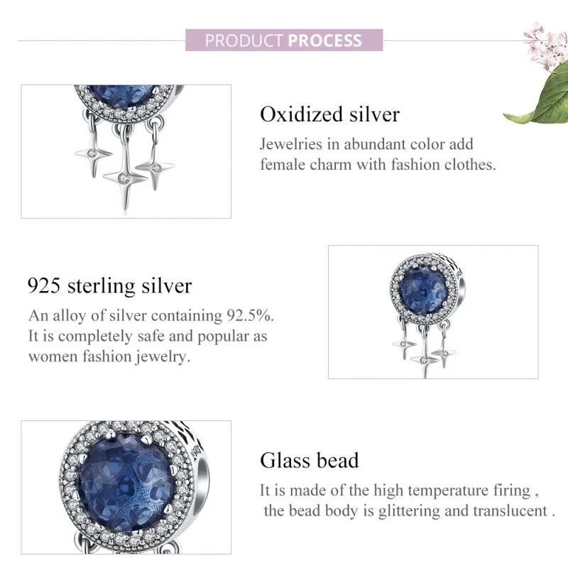 (imagine pentru) Talisman Tip Pandora Stea albastra din argint - SCC1432 - Vizualizare 8