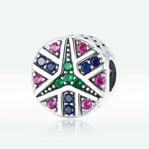 (imagine pentru) Talisman Tip Pandora Steaua norocoasă colorată din argint - SCC1683