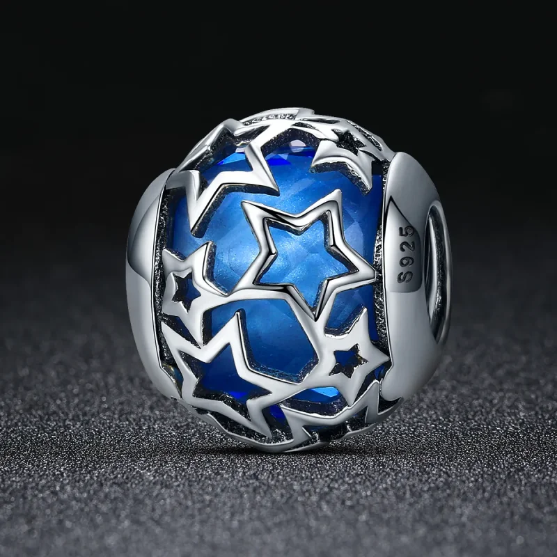 (imagine pentru) Talisman Tip Pandora Stele romantice din argint - SCC511 - Vizualizare 2