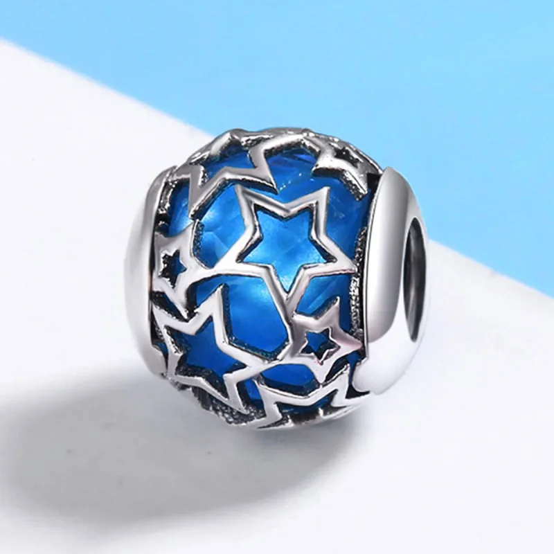 (imagine pentru) Talisman Tip Pandora Stele romantice din argint - SCC511 - Vizualizare 3
