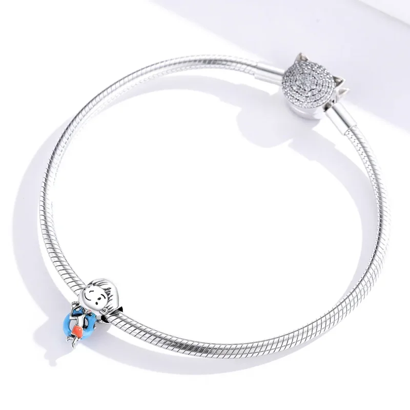(imagine pentru) Talisman Tip Pandora Sunshine Baby Boy din argint - SCC1526 - Vizualizare 3
