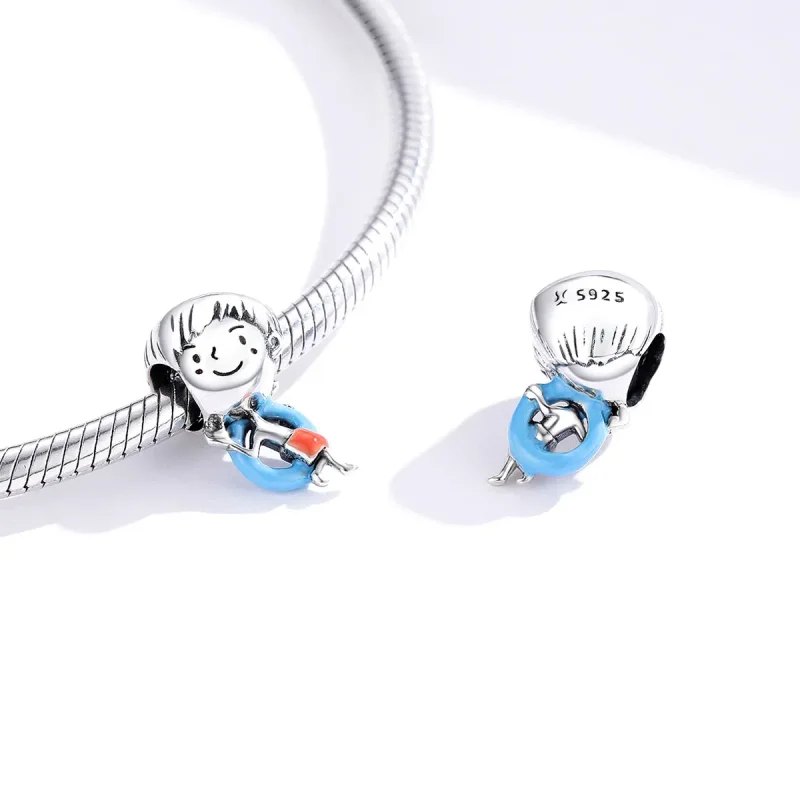 (imagine pentru) Talisman Tip Pandora Sunshine Baby Boy din argint - SCC1526 - Vizualizare 4