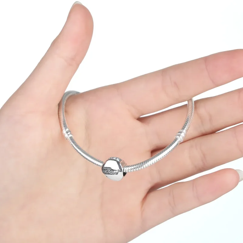 (imagine pentru) Talisman Tip Pandora Tata din argint - SCC006 - Vizualizare 2