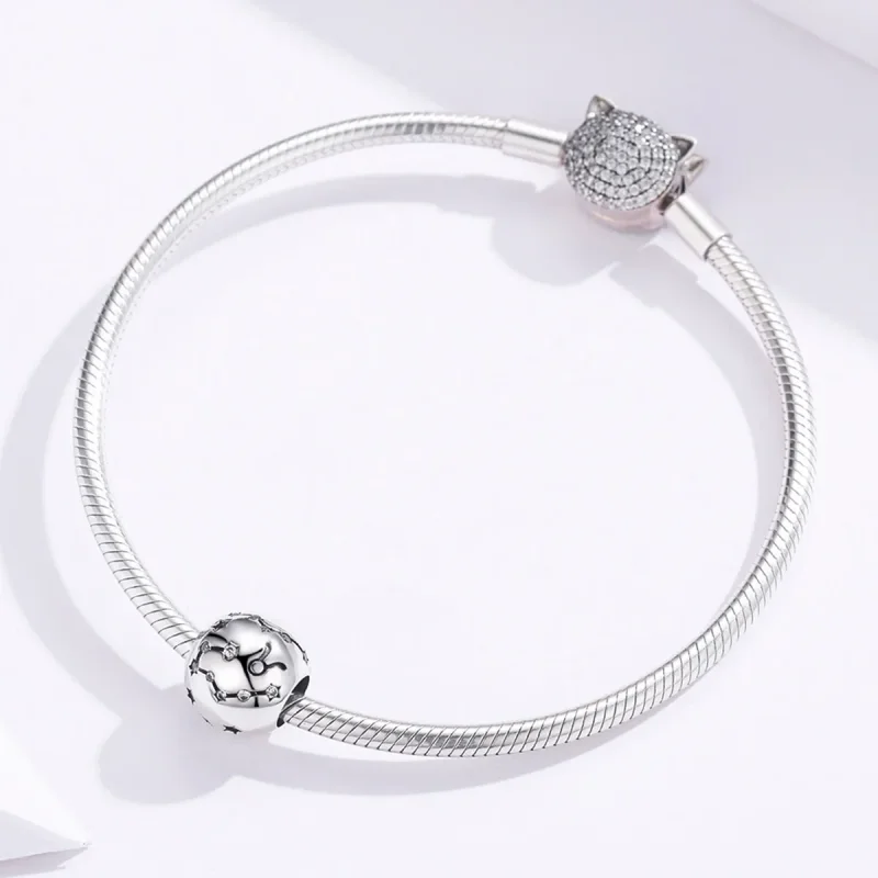 (imagine pentru) Talisman Tip Pandora Taurul din argint - SCC1218-2 - Vizualizare 3