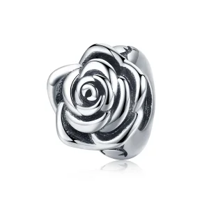 (imagine pentru) Talisman Tip Pandora Trandafir alb din argint - SCC1101