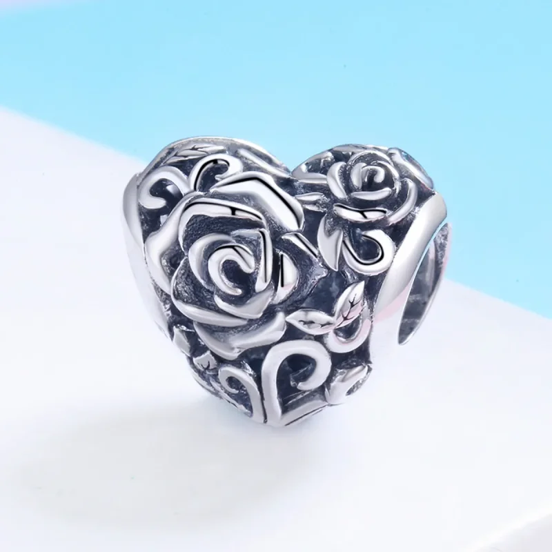(imagine pentru) Talisman Tip Pandora Trandafir blând din argint - SCC790 - Vizualizare 2