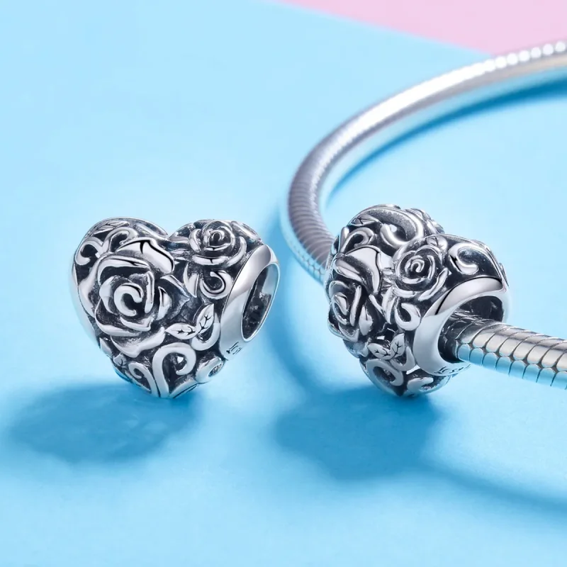 (imagine pentru) Talisman Tip Pandora Trandafir blând din argint - SCC790 - Vizualizare 3