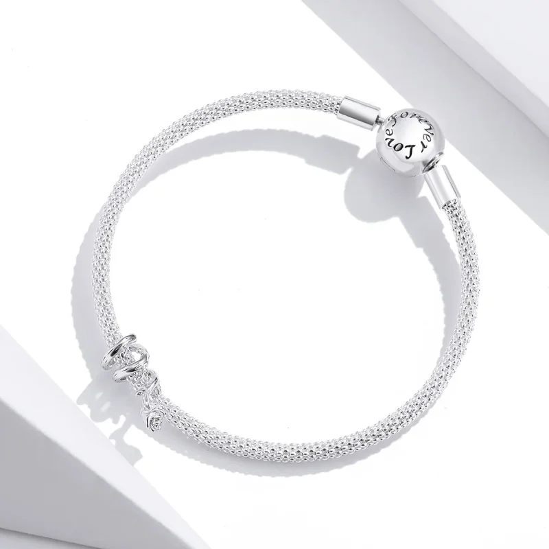 (imagine pentru) Talisman Tip Pandora Trandafir de viță de vie din argint - BSC310 - Vizualizare 3