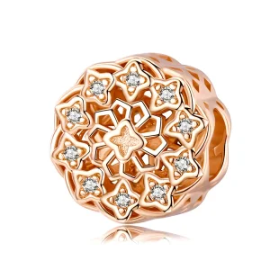 (imagine pentru) Talisman Tip Pandora Trandafir din aur rose - SCC1279