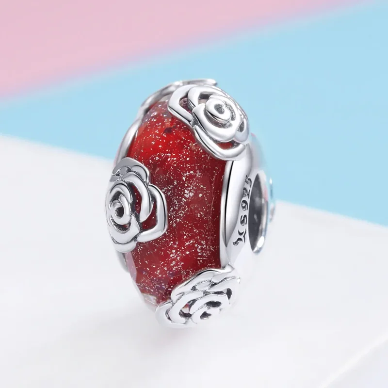 (imagine pentru) Talisman Tip Pandora Trandafir parfumat din argint - SCC1030 - Vizualizare 2