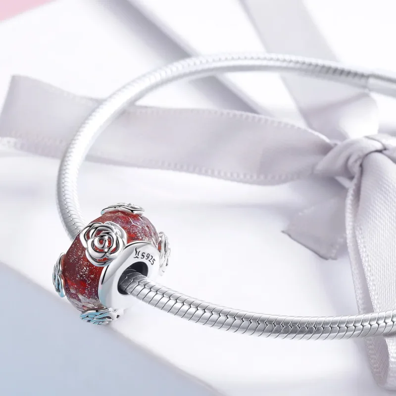 (imagine pentru) Talisman Tip Pandora Trandafir parfumat din argint - SCC1030 - Vizualizare 3