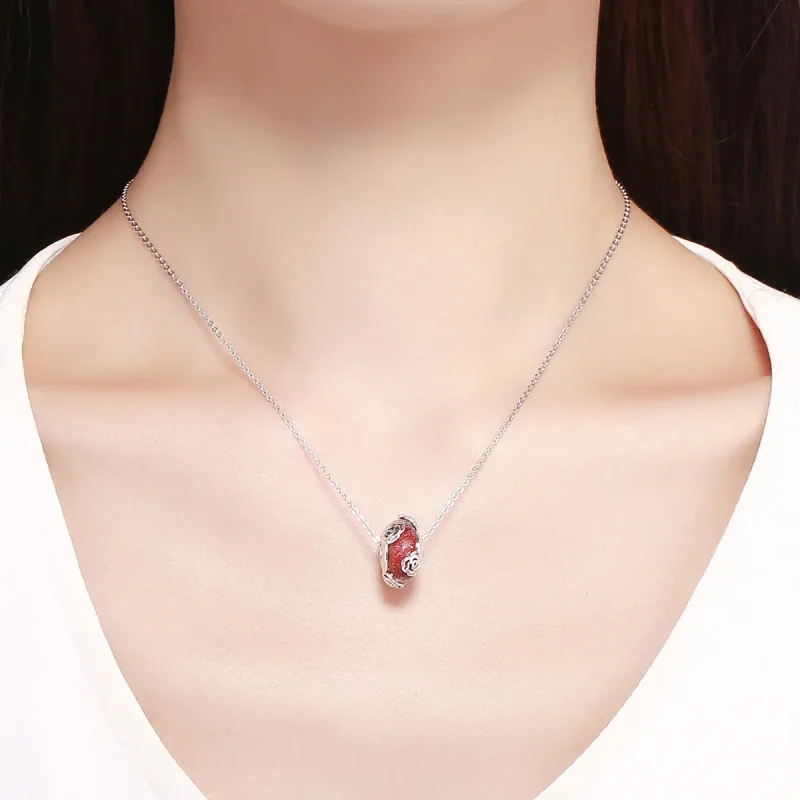 (imagine pentru) Talisman Tip Pandora Trandafir parfumat din argint - SCC1030 - Vizualizare 5