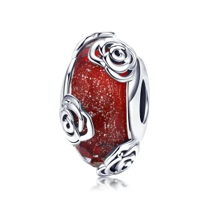 (imagine pentru) Talisman Tip Pandora Trandafir parfumat din argint - SCC1030