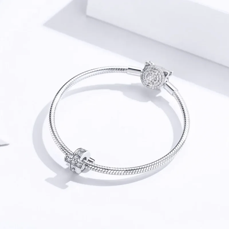 (imagine pentru) Talisman Tip Pandora Traversa din argint - SCC1292 - Vizualizare 4