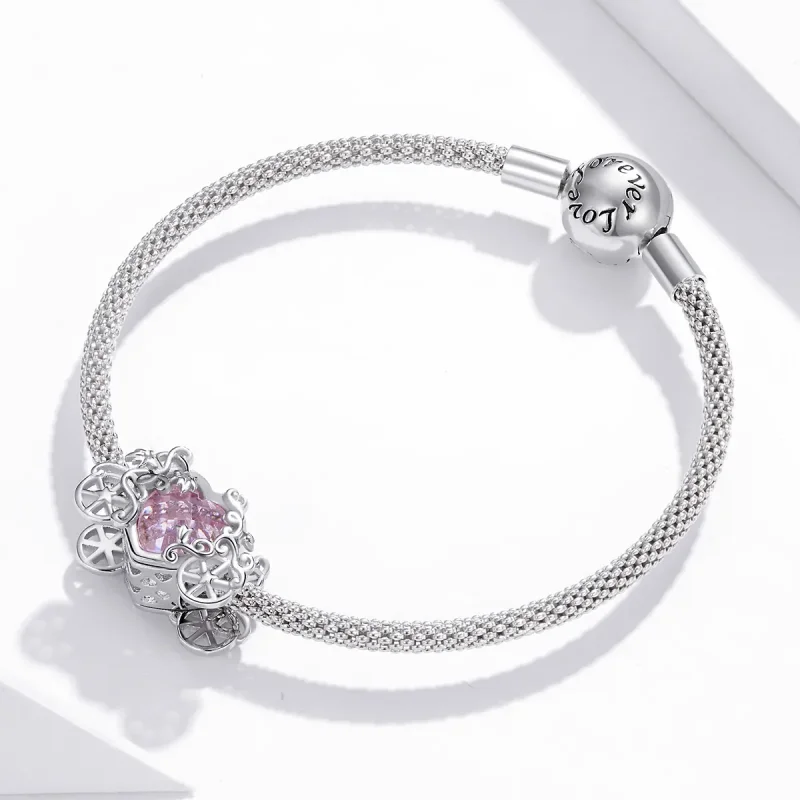 (imagine pentru) Talisman Tip Pandora Trăsura magică din argint - BSC412 - Vizualizare 3