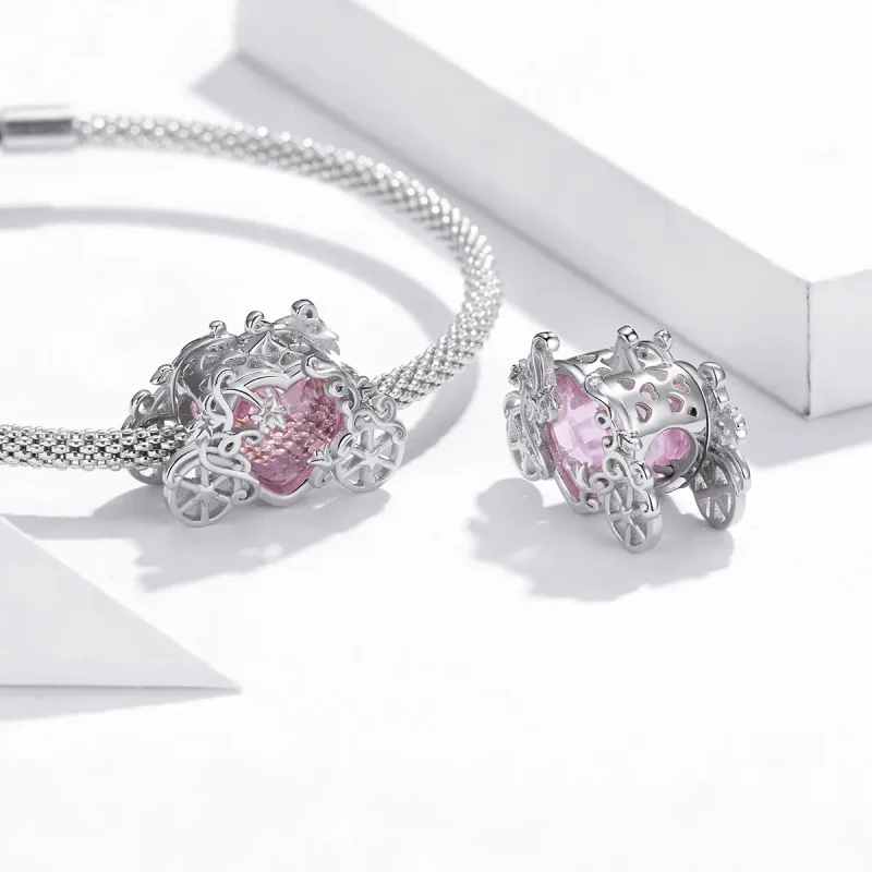 (imagine pentru) Talisman Tip Pandora Trăsura magică din argint - BSC412 - Vizualizare 4