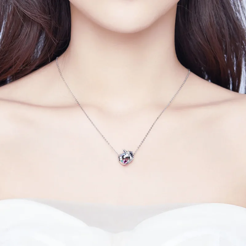 (imagine pentru) Talisman Tip Pandora Unicorn pentru mama din argint - SCC1160 - Vizualizare 3