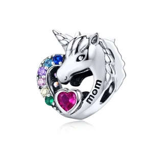 (imagine pentru) Talisman Tip Pandora Unicorn pentru mama din argint - SCC1160