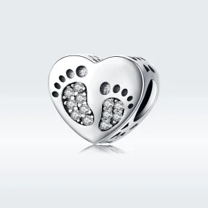 (imagine pentru) Talisman Tip Pandora Urme de pasi din argint - SCC1395