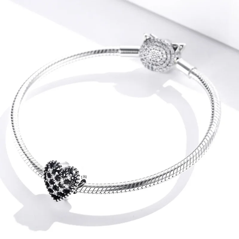 (imagine pentru) Talisman Tip Pandora Urmeaza-ti inima din argint - SCC1572 - Vizualizare 3