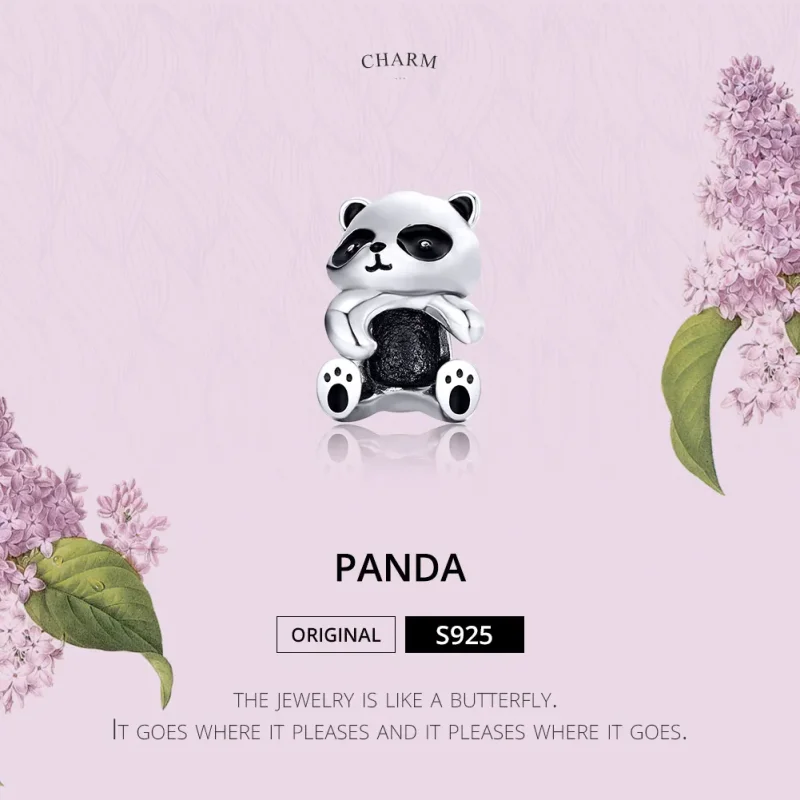 (imagine pentru) Talisman Tip Pandora urs panda din argint - SCC1175 - Vizualizare 2