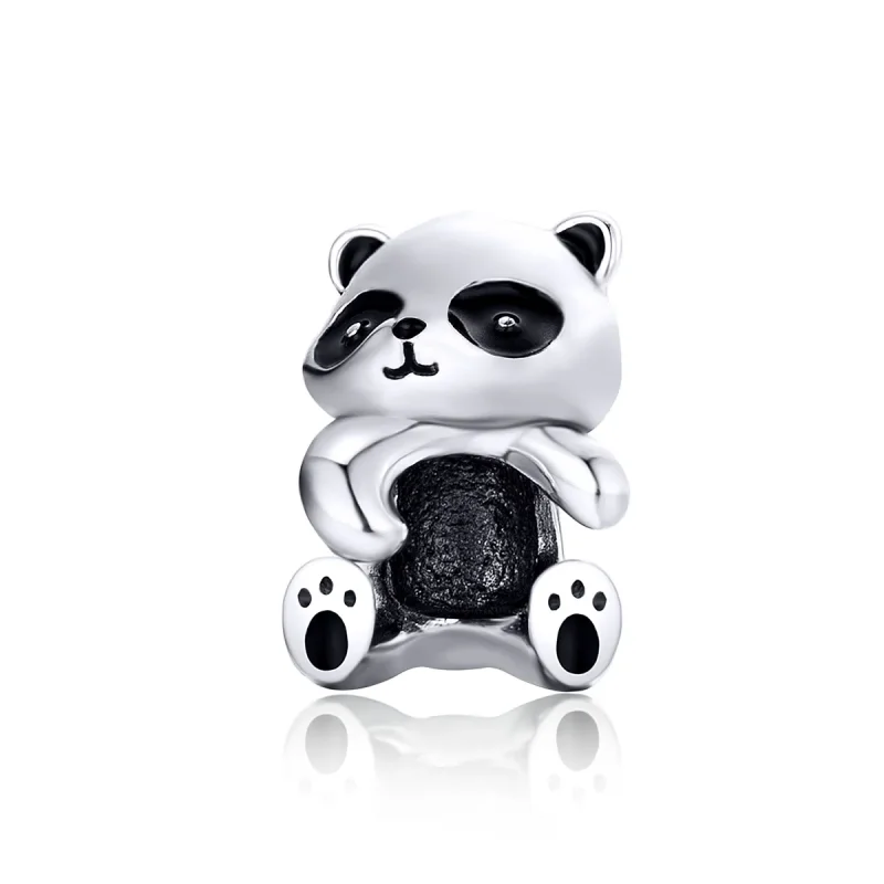 (imagine pentru) Talisman Tip Pandora urs panda din argint - SCC1175