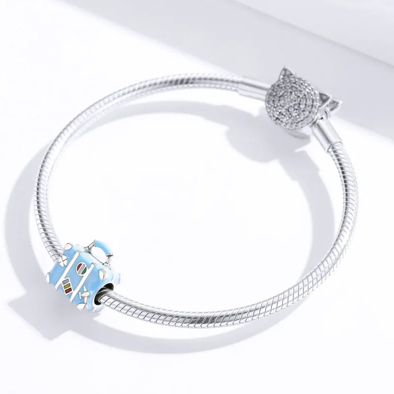 (imagine pentru) Talisman Tip Pandora Valiză din argint - SCC1377 - Vizualizare 4