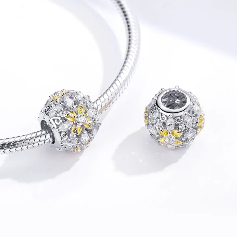 (imagine pentru) Talisman Tip Pandora Viață strălucitoare în două nuanțe - SCC1333 - Vizualizare 4