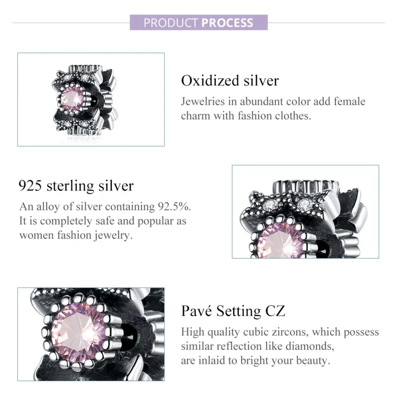 (imagine pentru) Talisman Tip Pandora Victoria's Heartbeat din argint - SCC1784 - Vizualizare 7