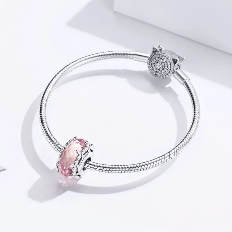 (imagine pentru) Talisman Tip Pandora Vinietă din argint - SCC1282 - Vizualizare 3