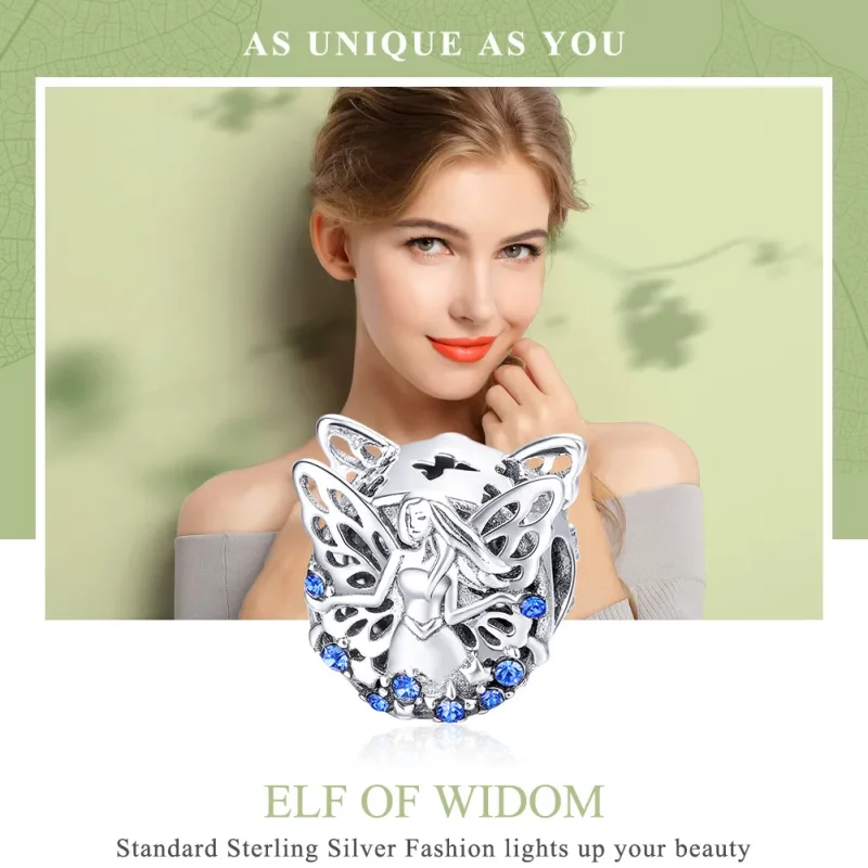 (imagine pentru) Talisman Tip Pandora Zana din argint - BSC027 - Vizualizare 6