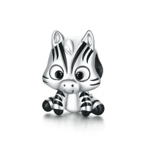(imagine pentru) Talisman Tip Pandora Zebra desenelor animate din argint - BSC387
