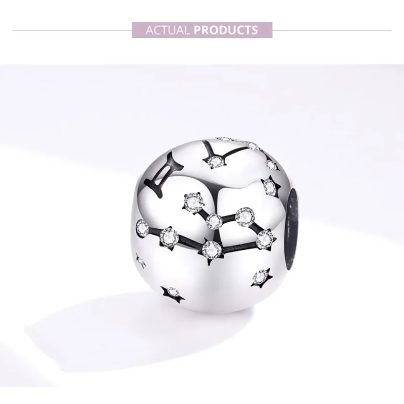 (imagine pentru) Talisman Tip Pandora zodia Gemeni din argint - SCC1218-3 - Vizualizare 2