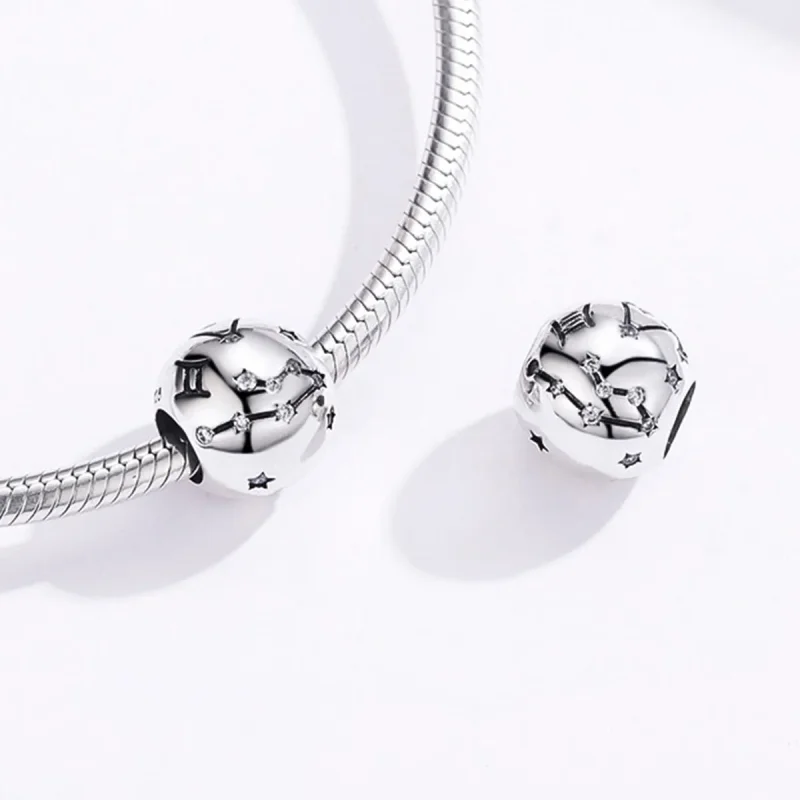 (imagine pentru) Talisman Tip Pandora zodia Gemeni din argint - SCC1218-3 - Vizualizare 4
