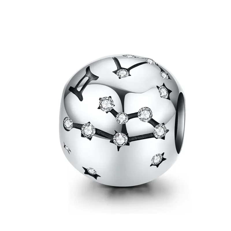 (imagine pentru) Talisman Tip Pandora zodia Gemeni din argint - SCC1218-3
