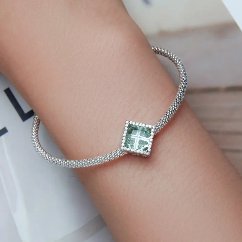 (imagine pentru) Modelul Pandora Charm în formă de trifoi cu patru foi - BSC667 - Vizualizare 6