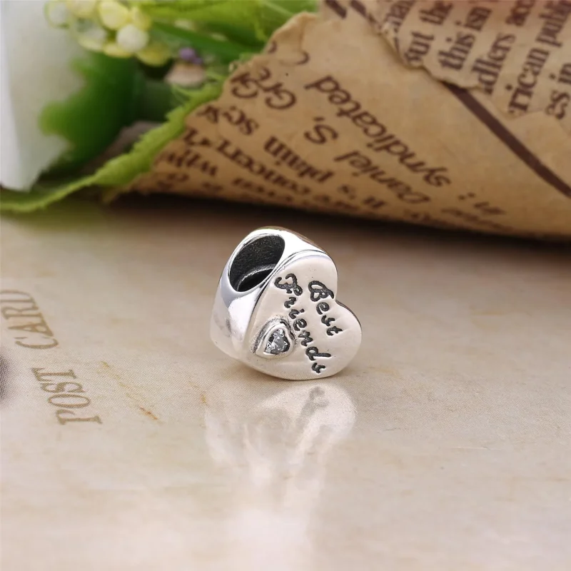 (imagine pentru) Talisman Cele mai bune prietene, din argint 925 - 791727CZ PANDO - Vizualizare 3