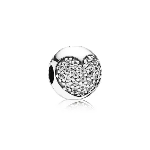 (imagine pentru) Clips inimă pavé - PANDORA 791053CZ